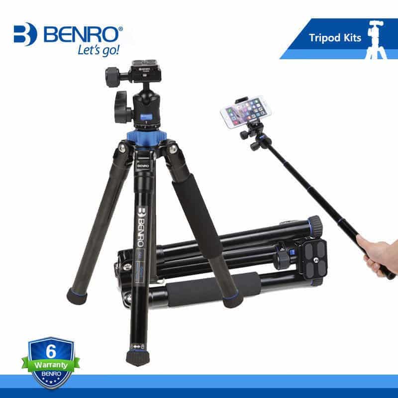 Benro IS05 Tripod Reflexed Monopod Selfie Stick Mini Portable Tripod For Camera