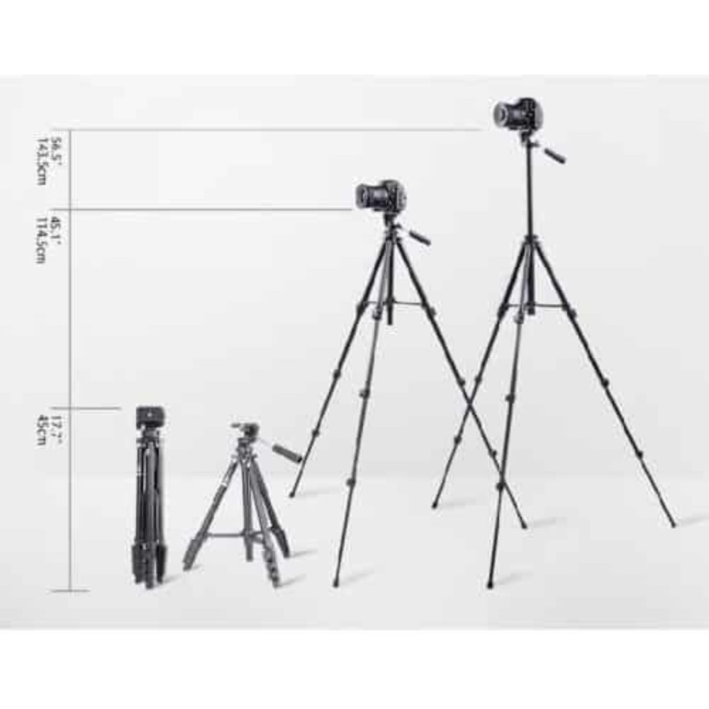 BENRO T560 Camera Portable Travel Tripod &amp; 3-Way Pan head Kit