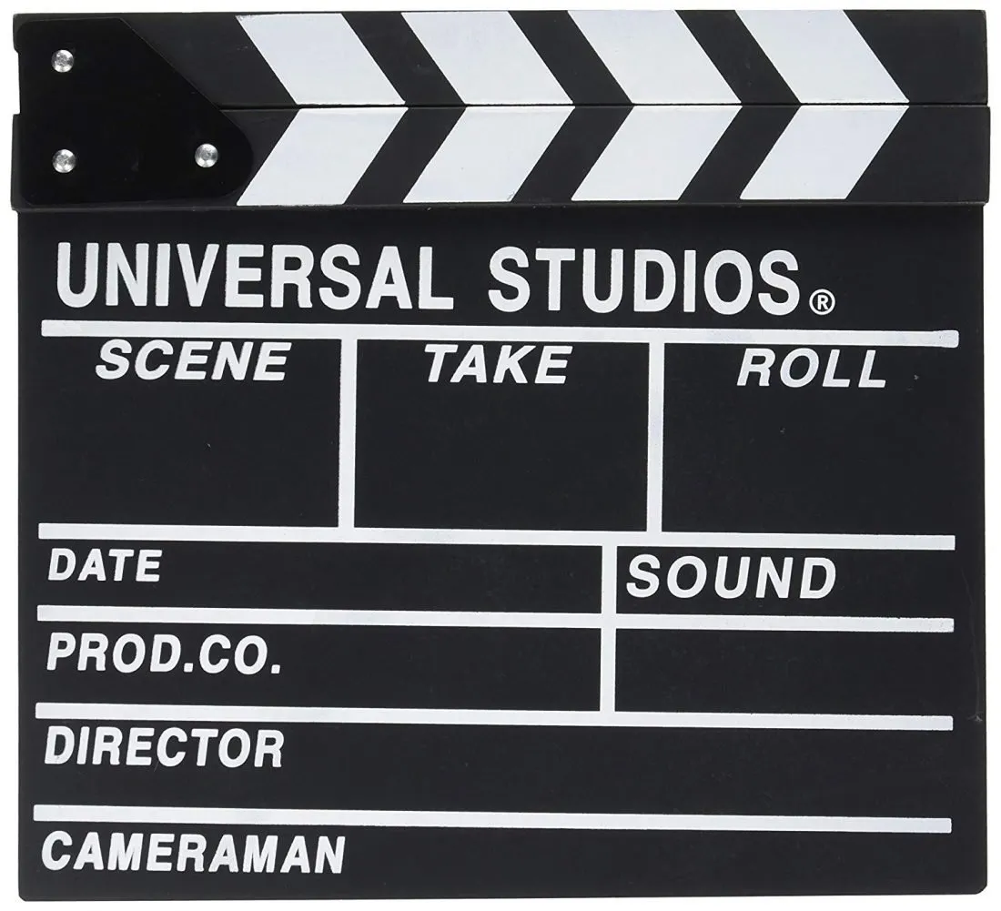 Black Clapperboard Hollywood Movie TV Clapper Board
