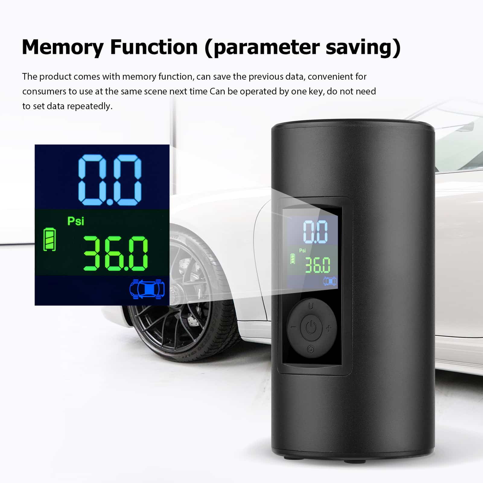 Blulory Portable Rechargeable Air Pump AP01 Best For Your Car