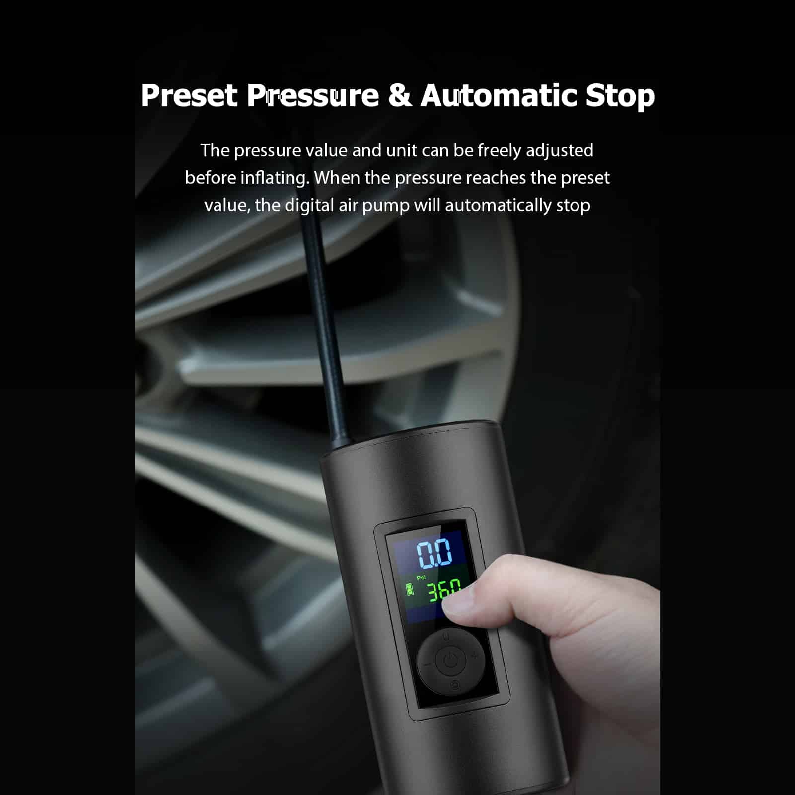 Blulory Portable Rechargeable Air Pump AP01 Best For Your Car