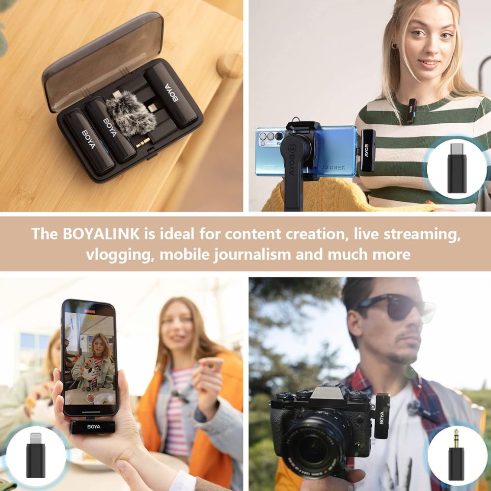 Boya BOYALINK All-in-one Design Wireless Microphone System