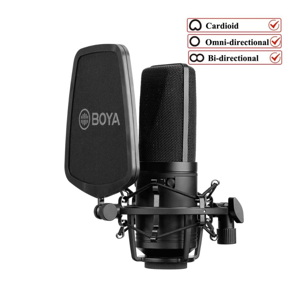 BOYA BY-M1000 Professional Large Diaphragm Condenser Microphone