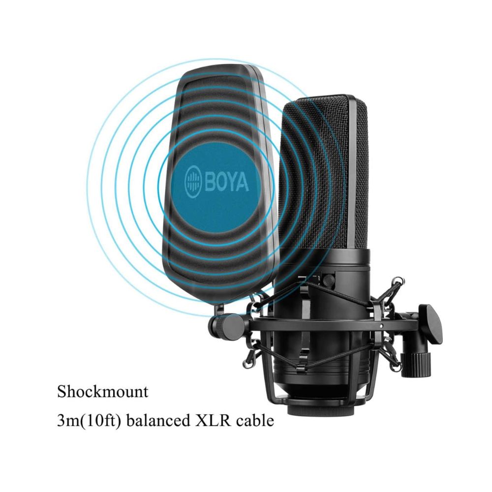 BOYA BY-M1000 Professional Large Diaphragm Condenser Microphone