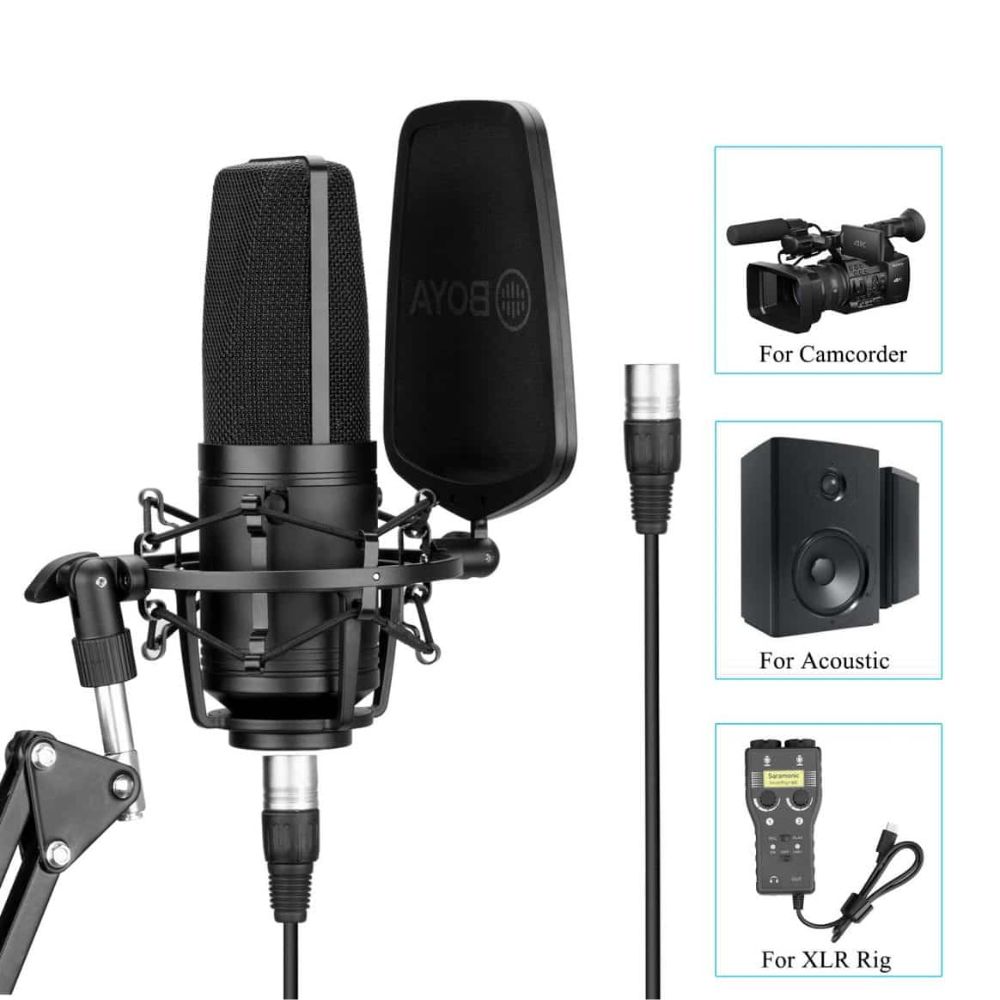 BOYA BY-M1000 Professional Large Diaphragm Condenser Microphone