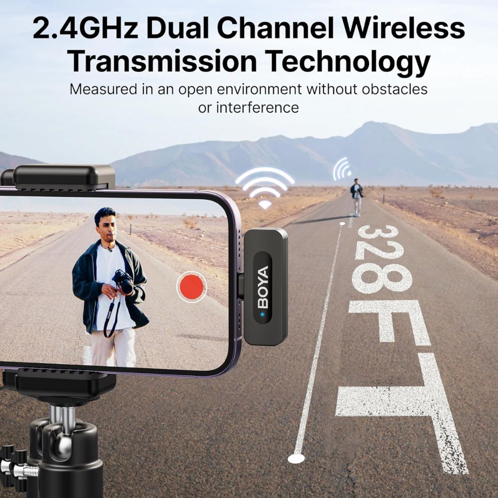 Boya BY-V2 Ultracompact 2.4GHz Wireless Microphone System