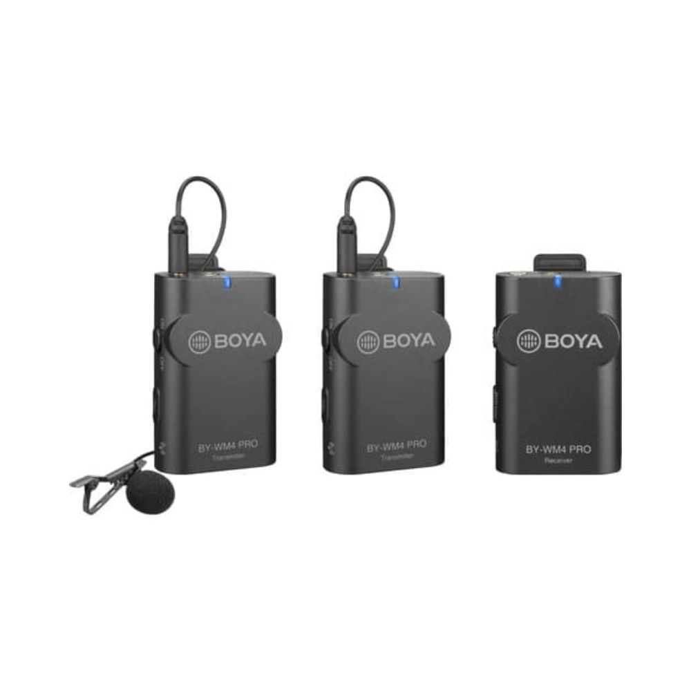 BOYA BY-WM4 PRO-K2 Two-Person Digital Camera-Mount Wireless Omni Lavalier Microphone System (2.4 GHz)