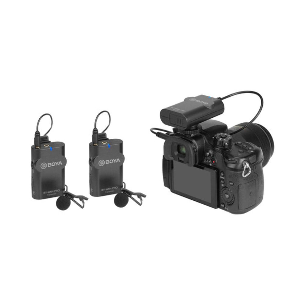 BOYA BY-WM4 PRO-K2 Two-Person Digital Camera-Mount Wireless Omni Lavalier Microphone System (2.4 GHz)