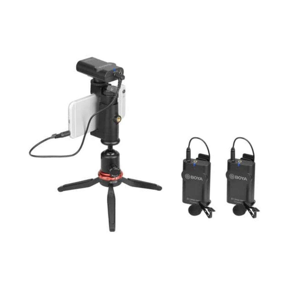 BOYA BY-WM4 PRO-K2 Two-Person Digital Camera-Mount Wireless Omni Lavalier Microphone System (2.4 GHz)