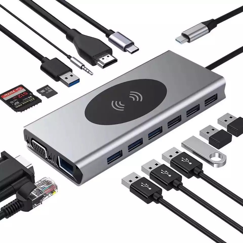 Brave 15 In 1 Multi Function USB-C Hub