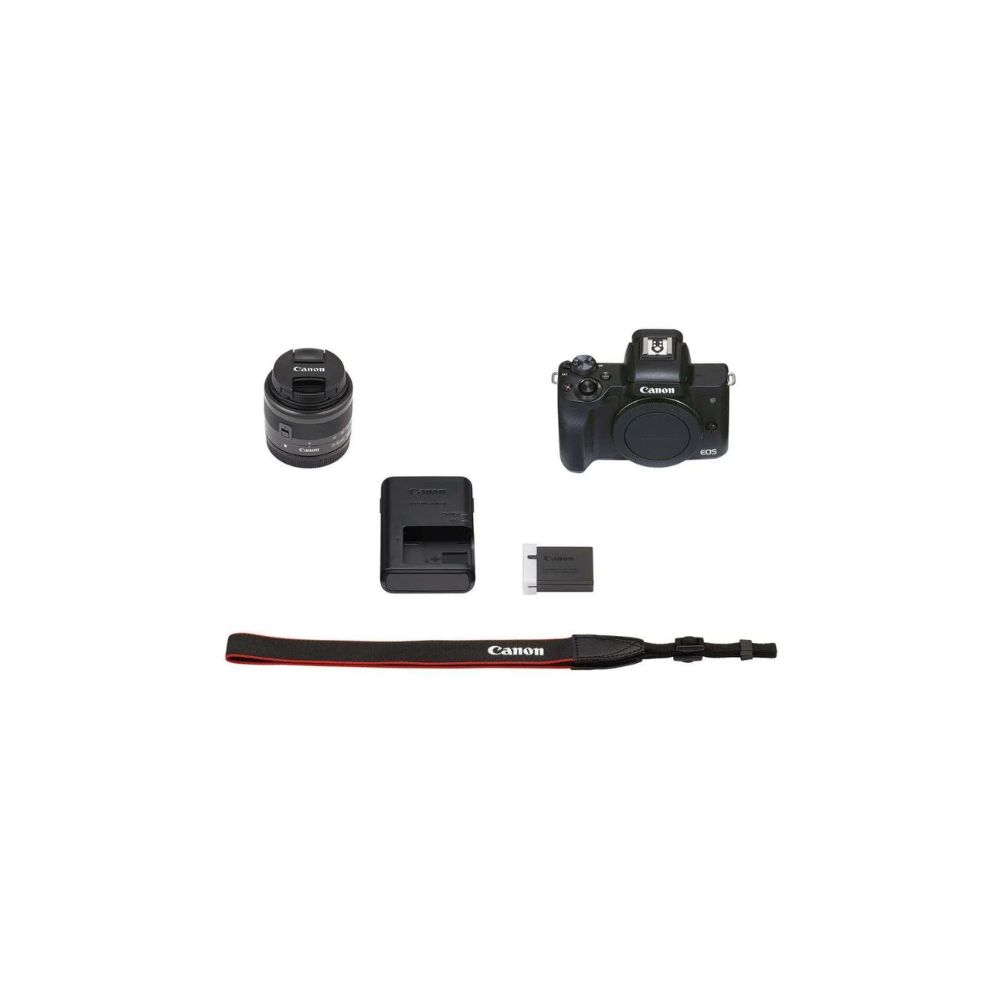 Canon EOS M50 Mark II Mirrorless Digital Camera with 15-45mm Lens