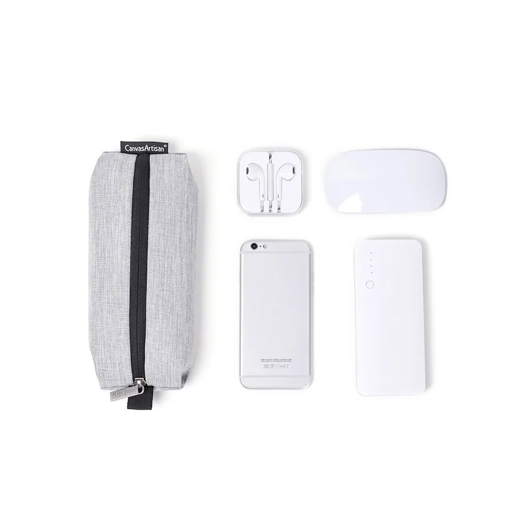 CANVASARTISAN Electronic Organizer L10-1 Light Gray Pouch Bag, Water-resistant