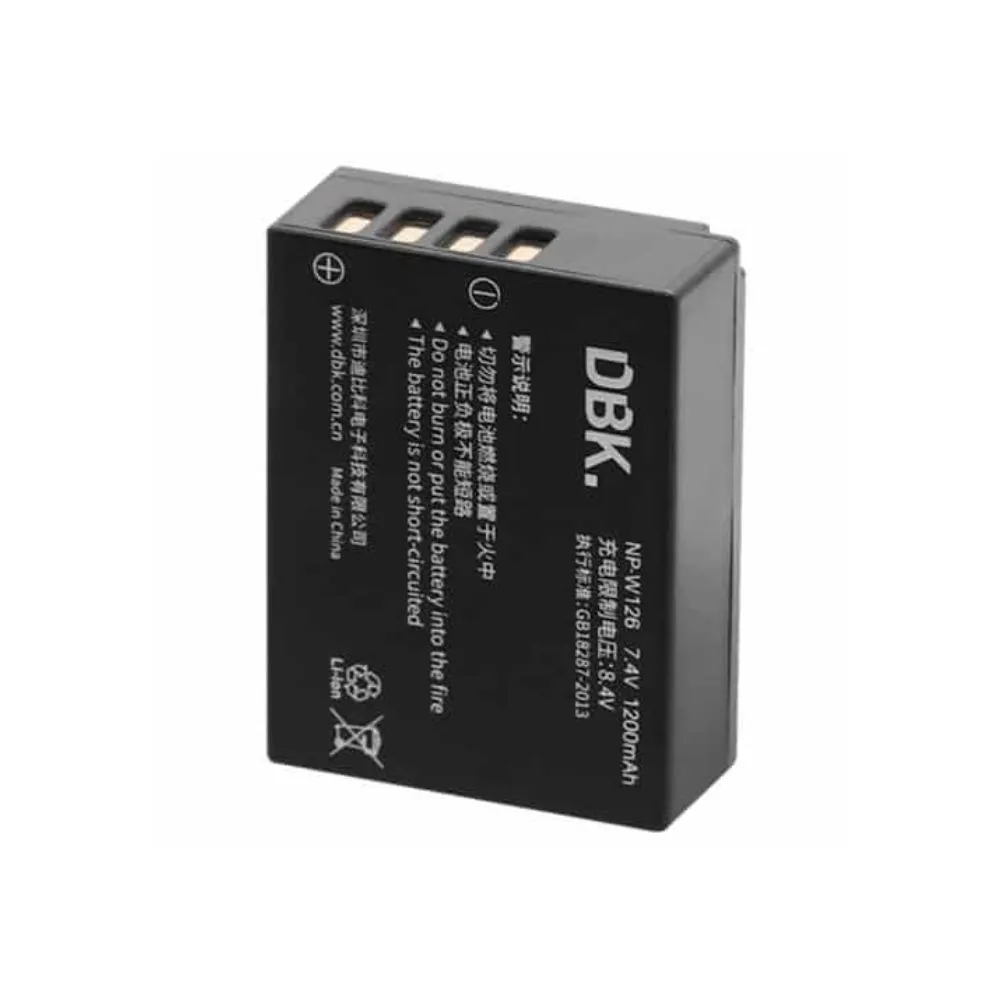 DBK Rechargeable Battery for FujiFilm NP-W126 For X-T3/X-T30/XT2