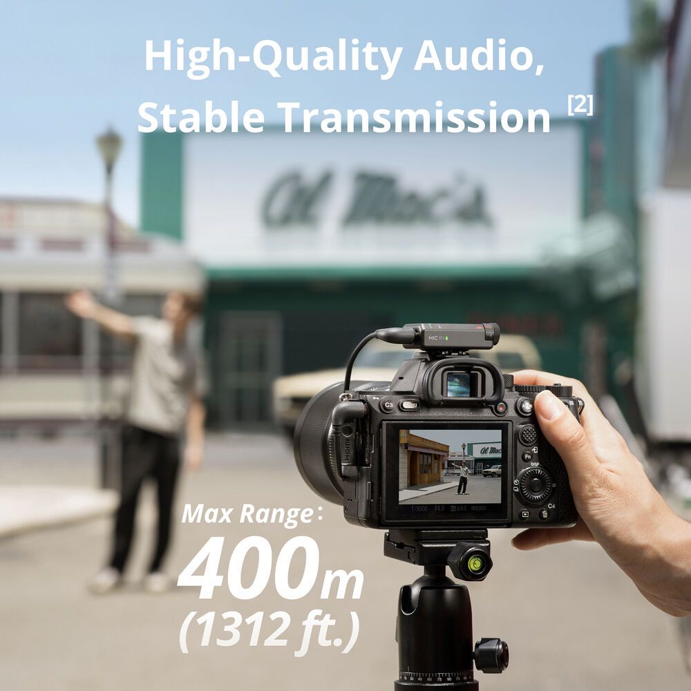 DJI Mic Mini Compact Wireless Microphone System for Camera &amp; Smartphone (2.4 GHz)