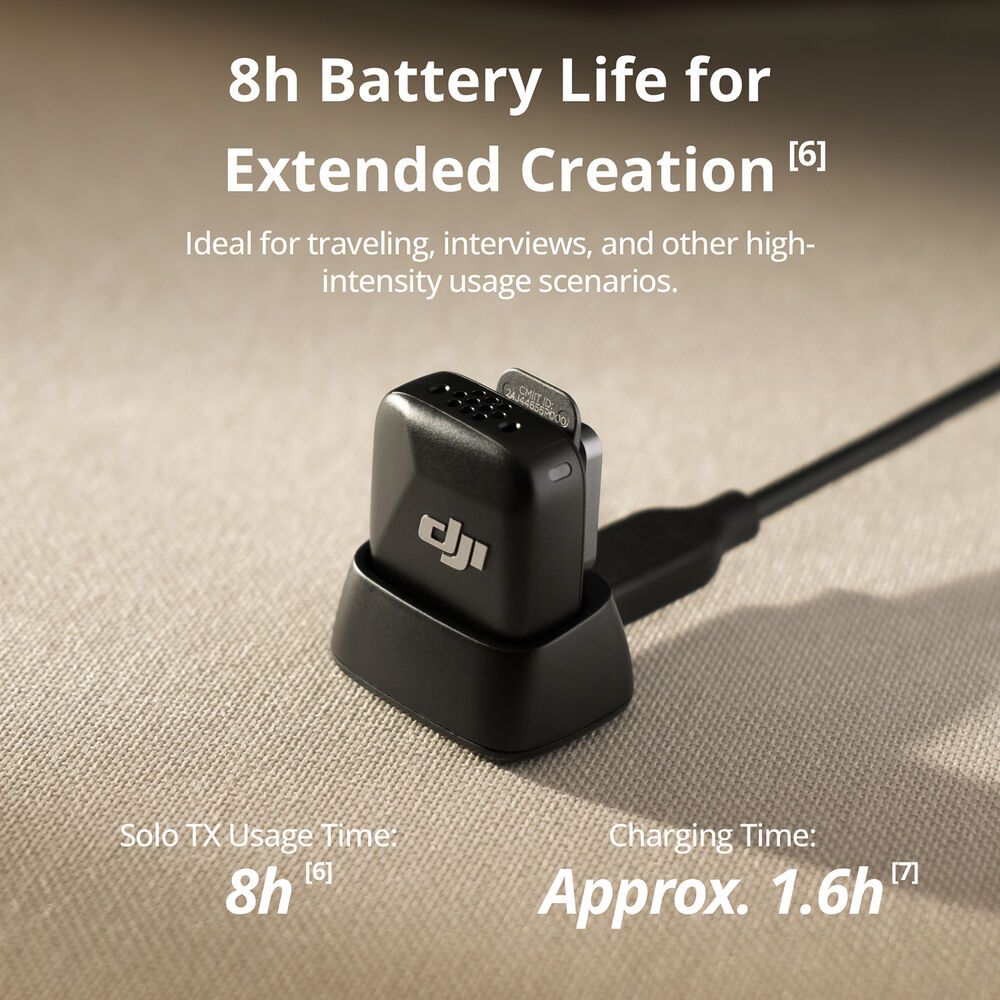 DJI Mic Mini Clip-On Transmitter with Built-In Microphone 2.4 GHz, Infinity