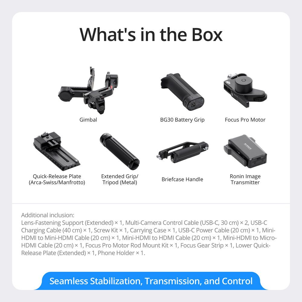 DJI RS4 Pro Gimbal Stabilizer Combo