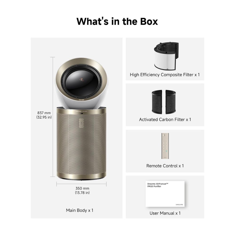 Dreame PM10 AirPursue Air Purifier 300 m³/h 7‑Sensor 4‑Layer