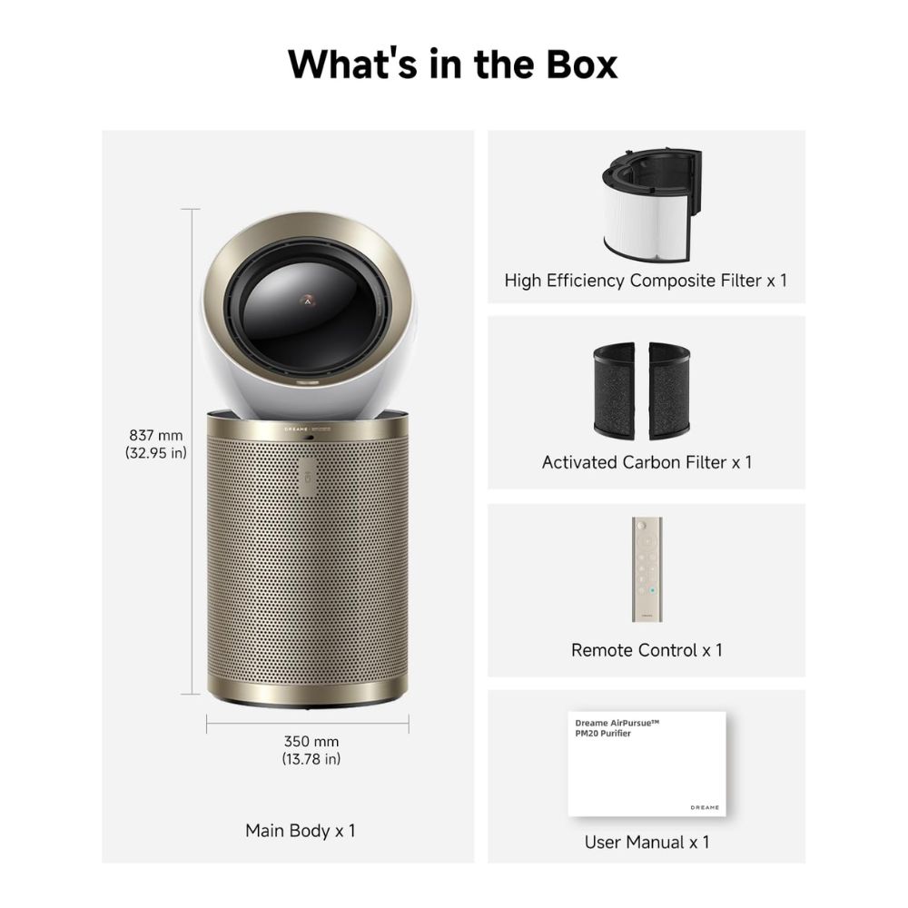 Dreame Smart Air Purifier PM20 for Home Large Room