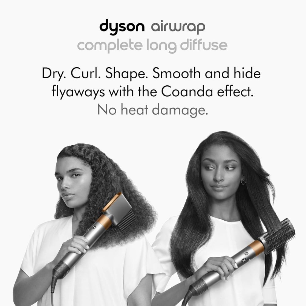 Dyson Airwrap™ multi-styler and dryer Curly+Coily Complete Long Volumise in Strawberry bronze and blush pink HS05