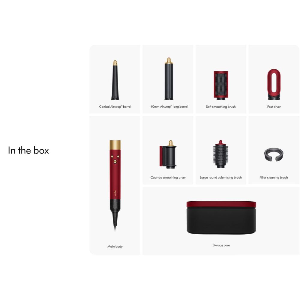 Dyson Airwrap i.d.™ multi-styler and dryer in Red velvet and gold – HS08