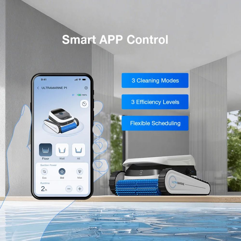 EcoVacs Ultramarine P1 Cordless Robotic Pool Vacuum