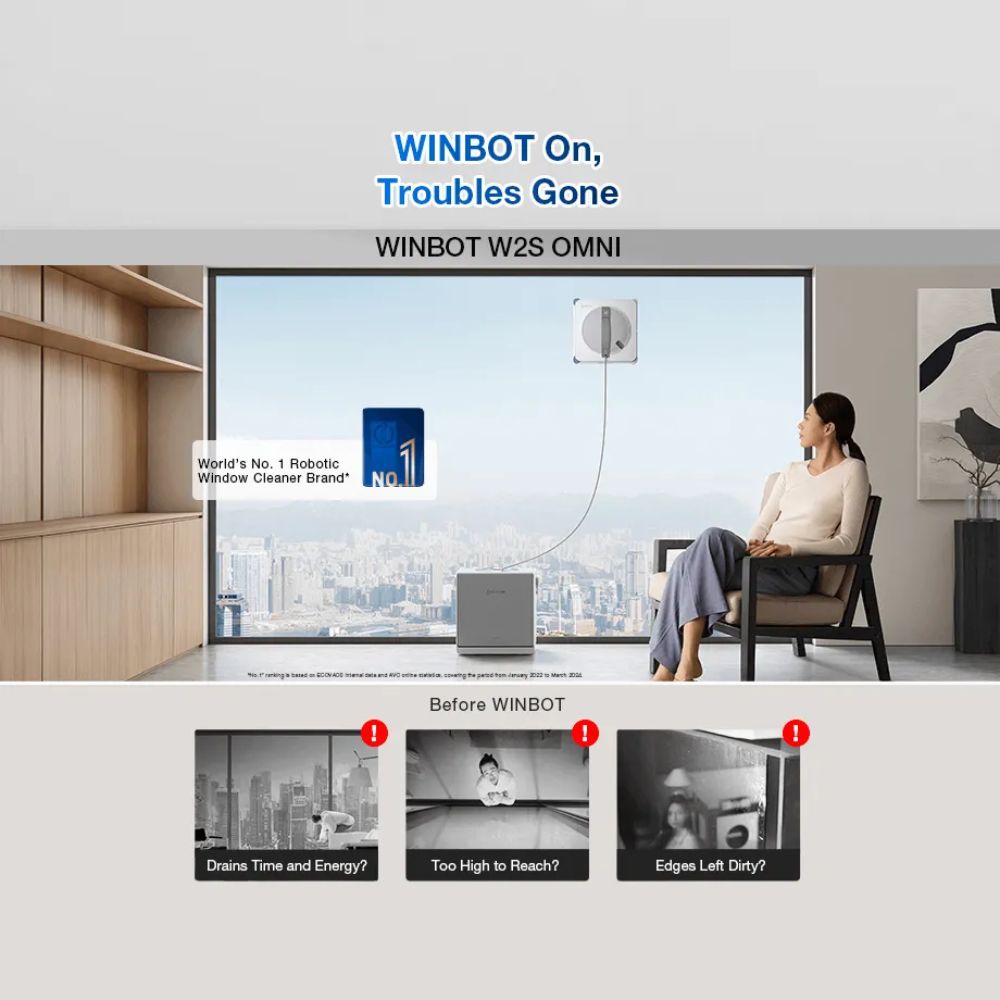 Ecovacs WINBOT W2S OMNI Window Cleaning Robot