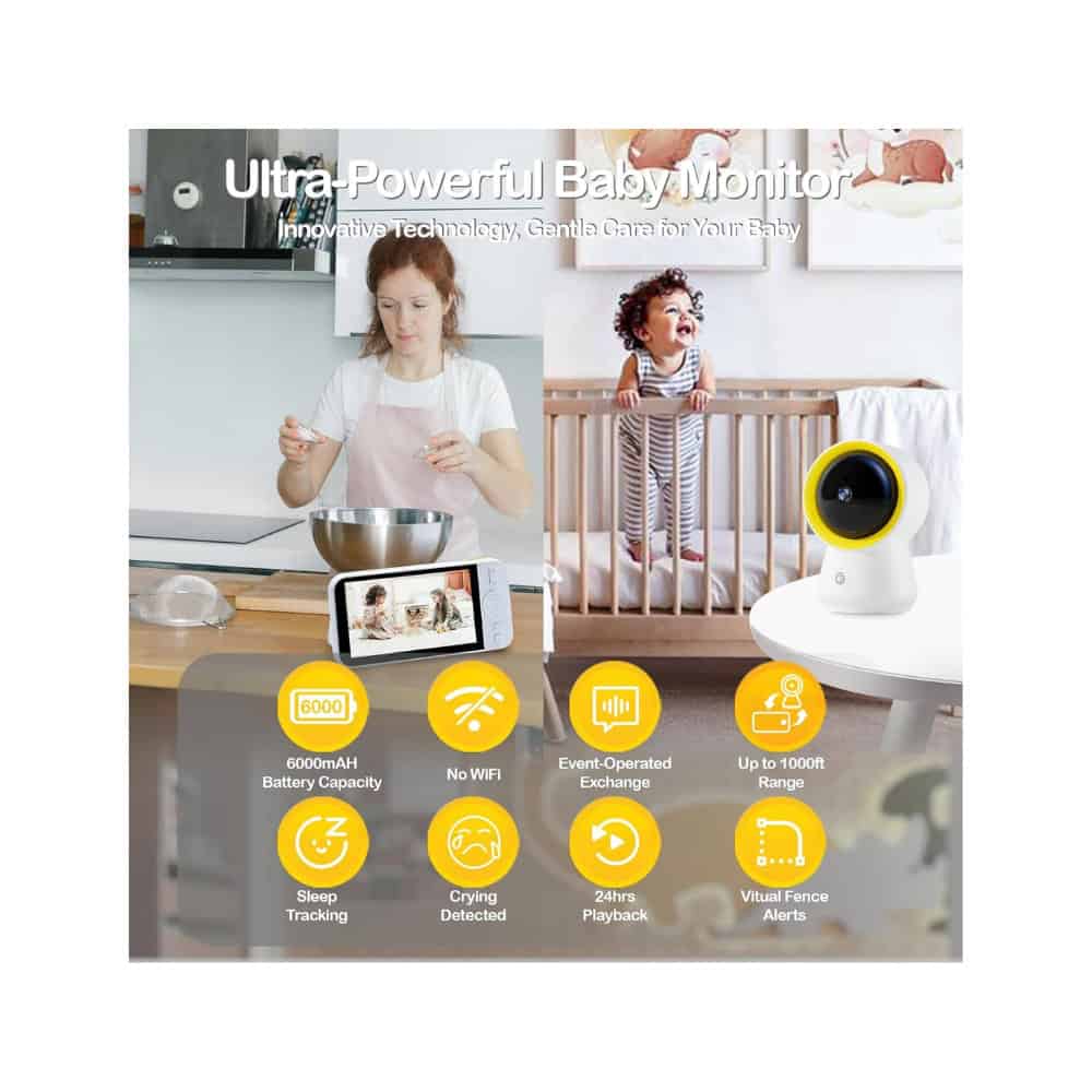 Ellie 1080p HD Smart Baby Monitor – No Wifi