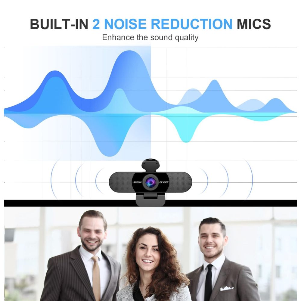 EMEET C960 1080P Webcam with Microphone