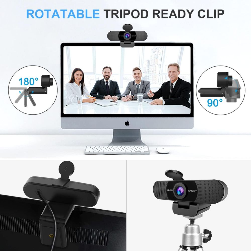 EMEET C960 1080P Webcam with Microphone
