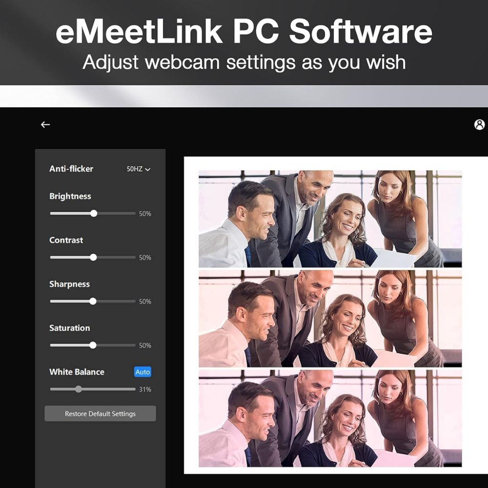 EMEET C980 Pro 3 in 1 1080P Webcam