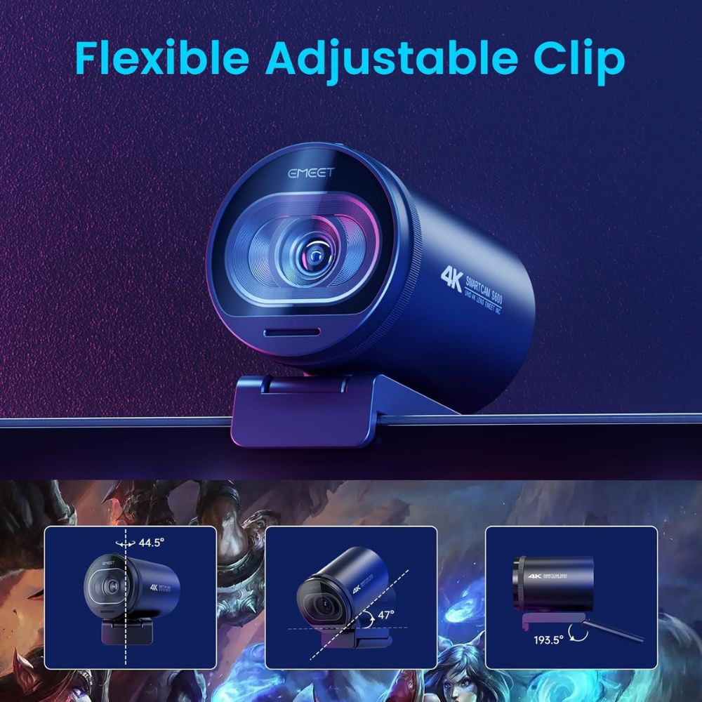 EMEET S600 4K Streaming Webcam