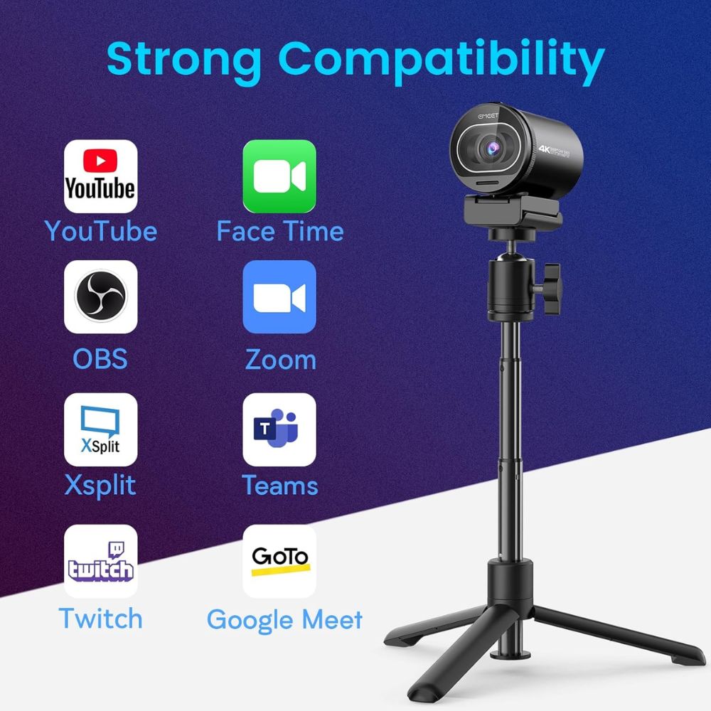 EMEET S600 4K Streaming Webcam