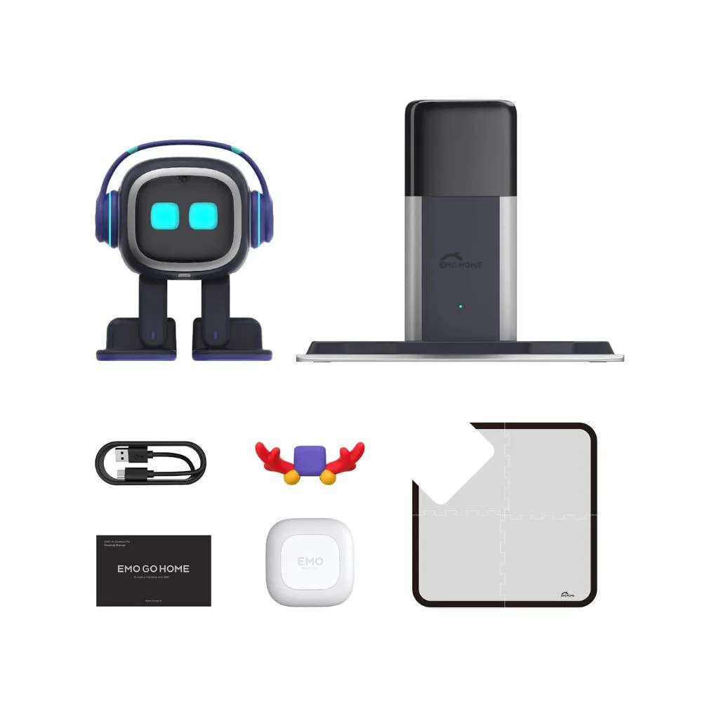 EMO Go Home AI Desktop Pet Robot with EMO Smart Lighting