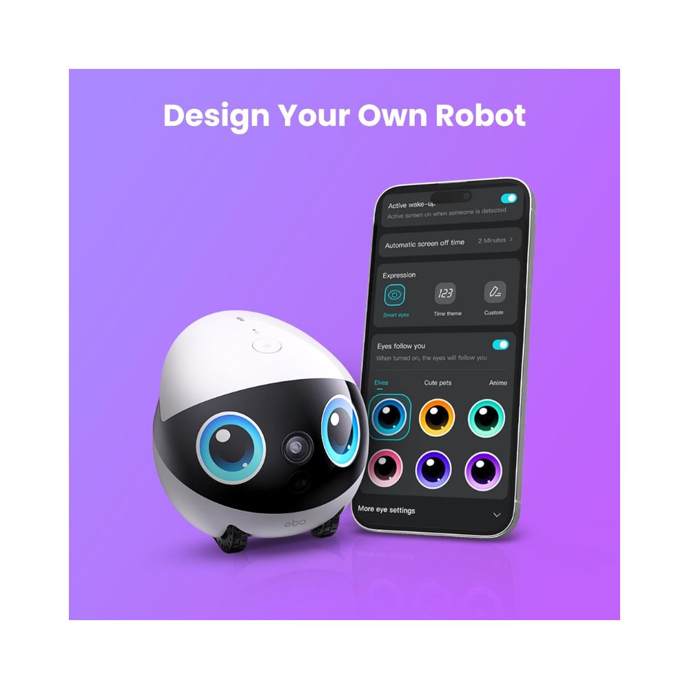 Enabot EBO Air 2 Plus FamilyBot – 3K Resolution AI Robot – Smart Patrol – 5000mAh