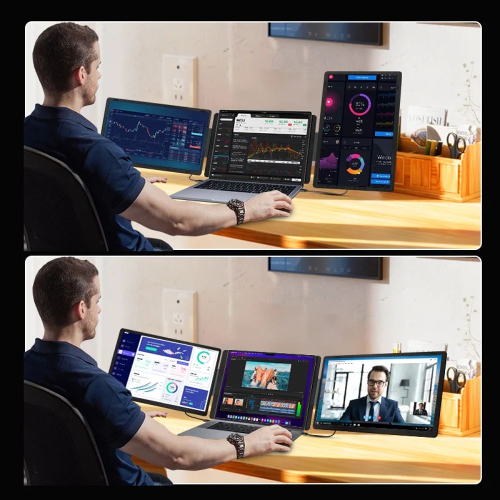 Epic Arma S9H Portable Triple Monitor for Laptop 15.6″