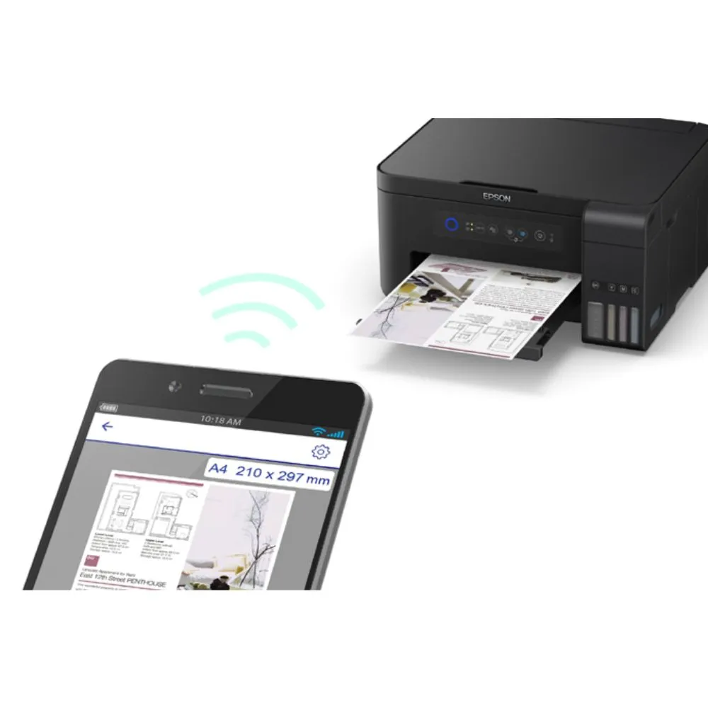 Epson L4150 All-in-One Wireless Ink Tank Colour Printer (Black)