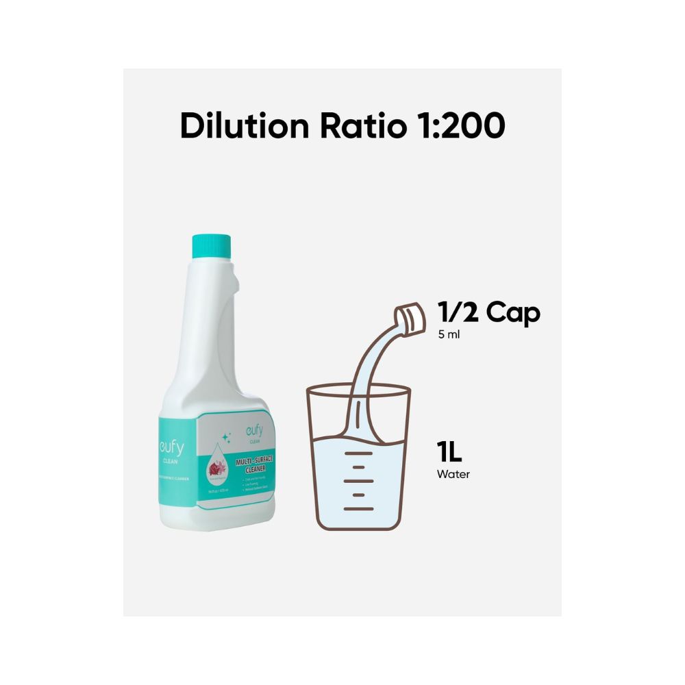 eufy Hard Floor Cleaning Solution (2 Bottles)