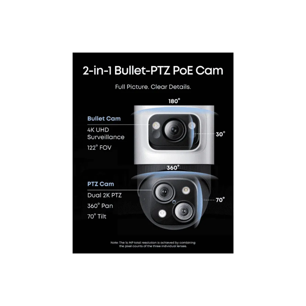 eufy PoE Bullet-PTZ Cam S4