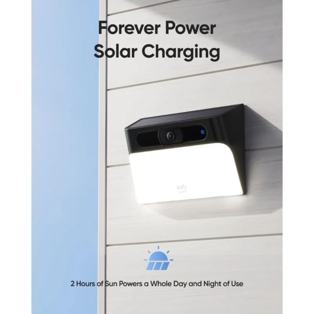 eufy S120 Solar Wall Light Cam 2K