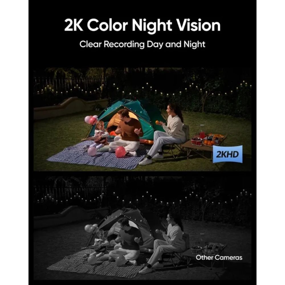 eufy S120 Solar Wall Light Cam 2K