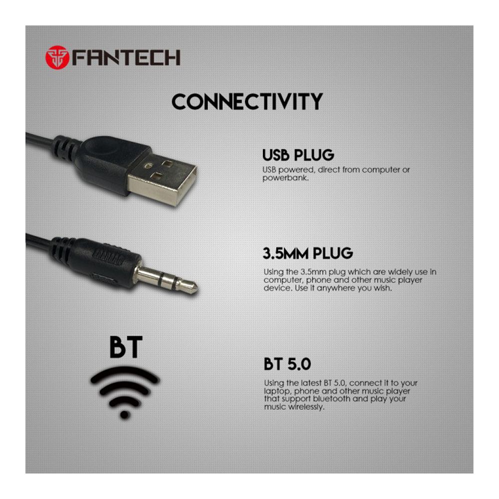 Fantech GS301 TRIFECTA Bluetooth & Wired RGB Gaming & Music Speaker