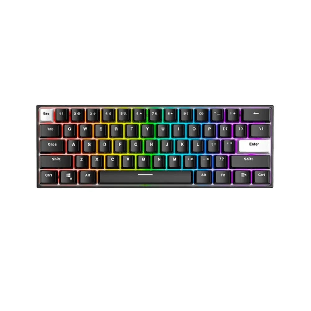 Fantech MK857 MAXFIT61 RGB Bluetooth, Wireless &amp; Wired Mechanical Gaming Keyboard