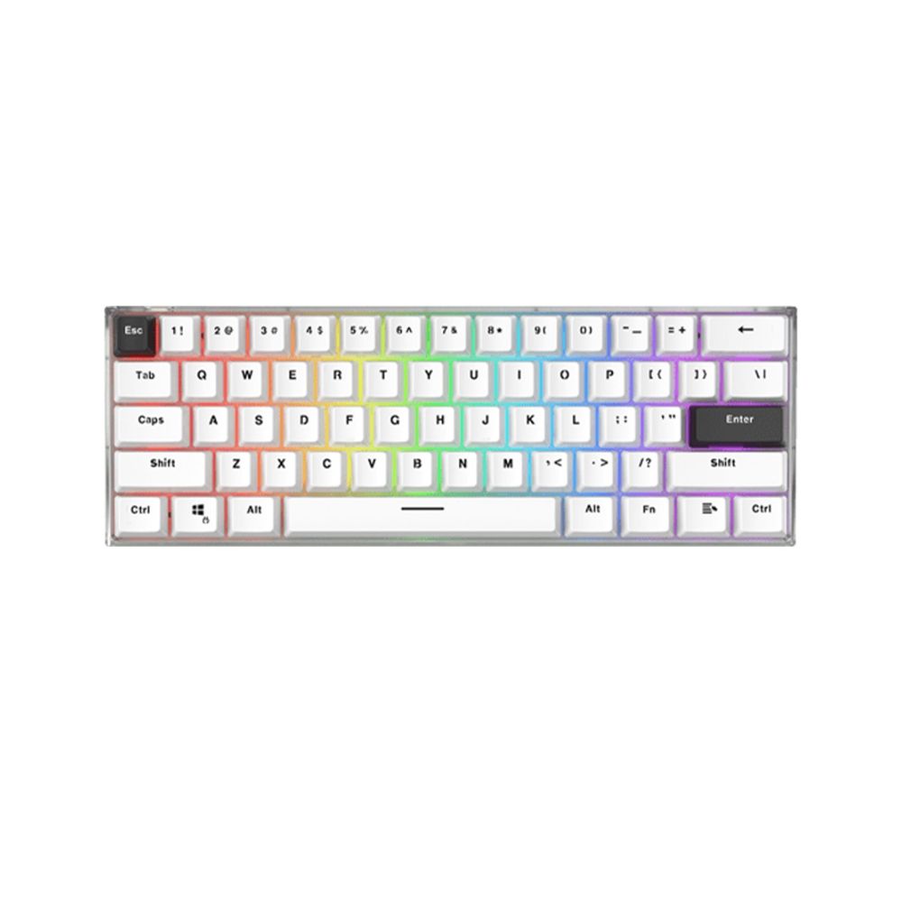Fantech MK857 MAXFIT61 RGB Bluetooth, Wireless &amp; Wired Mechanical Gaming Keyboard