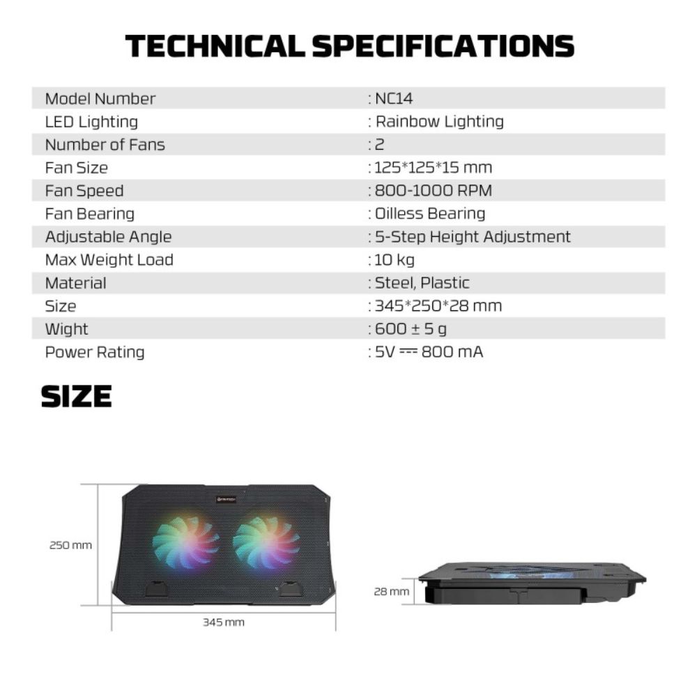 Fantech NC14 Notebook Cooler