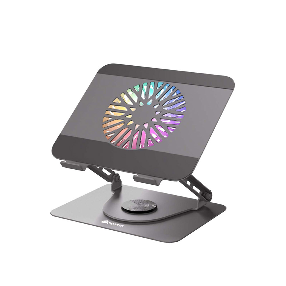 FANTECH NC30 Laptop Cooling Stand with Detachable RGB Fan – Adjustable, 360° Swivel, Support up to 17.3″ Laptops