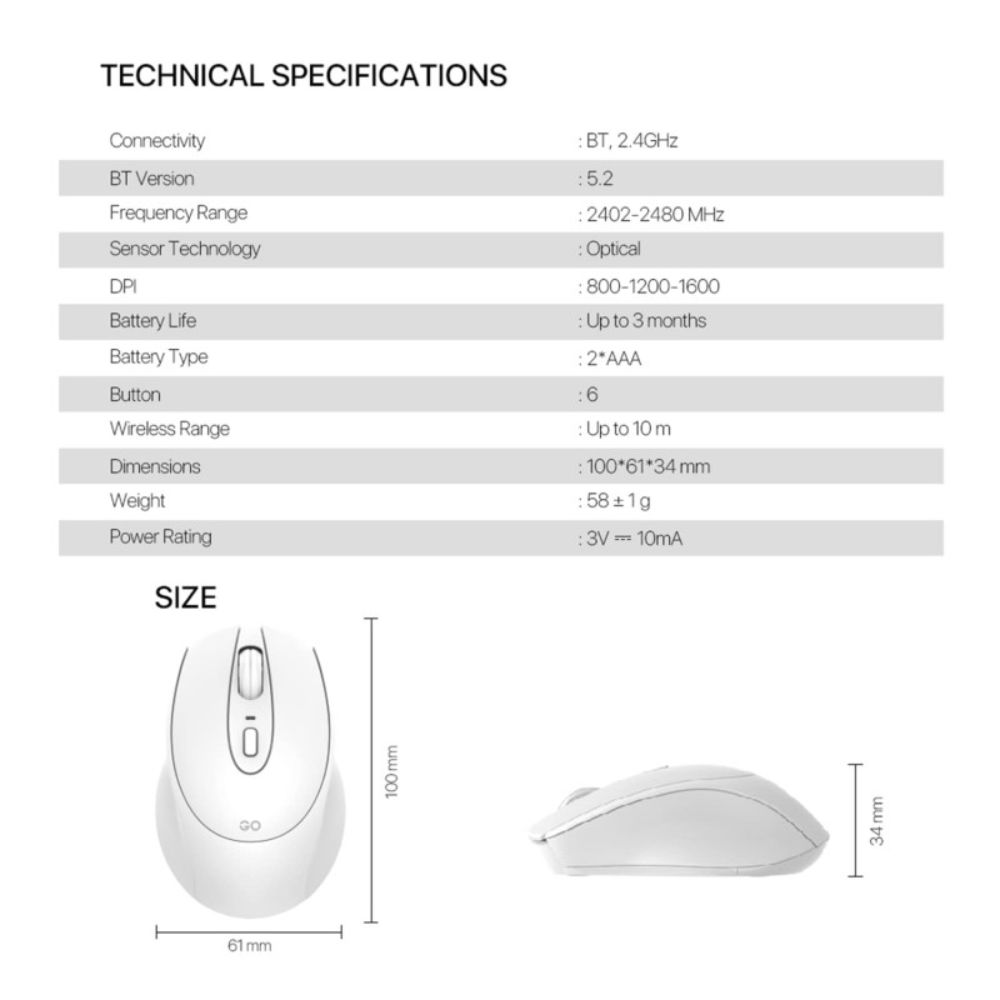 FANTECH W191S GO Silent Mouse