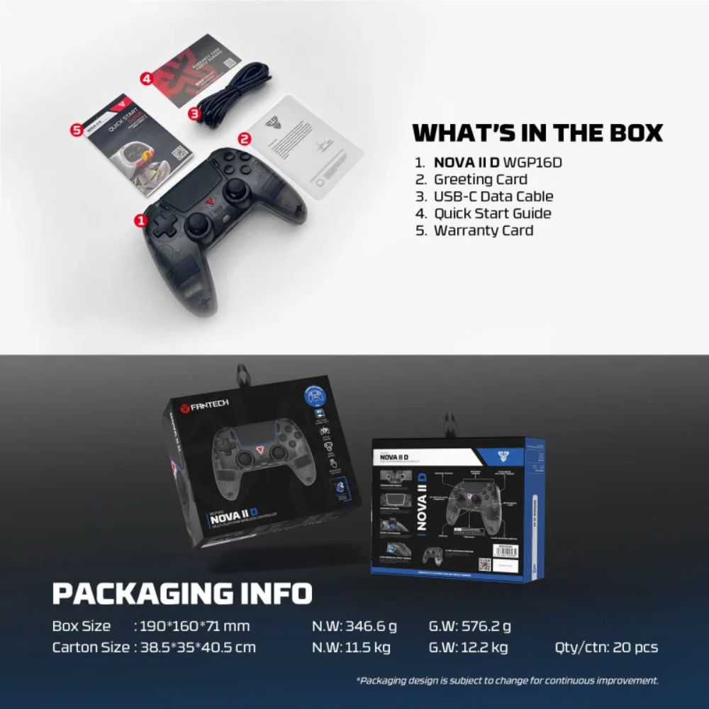 FANTECH WGP16D Nova II Multi-Platform Wireless Controller