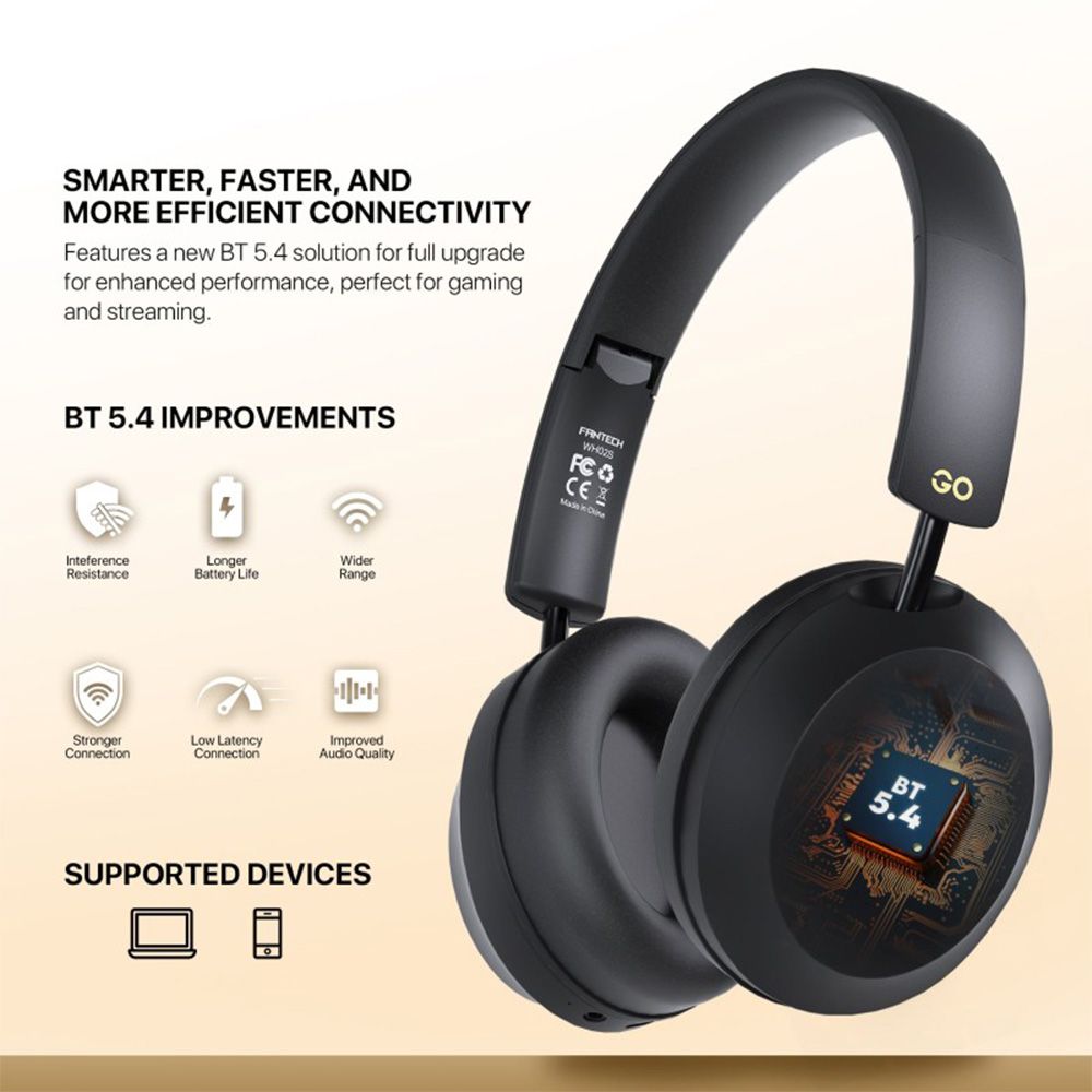 Fantech WH02s GO AIR Bluetooth, Wireless Headphones