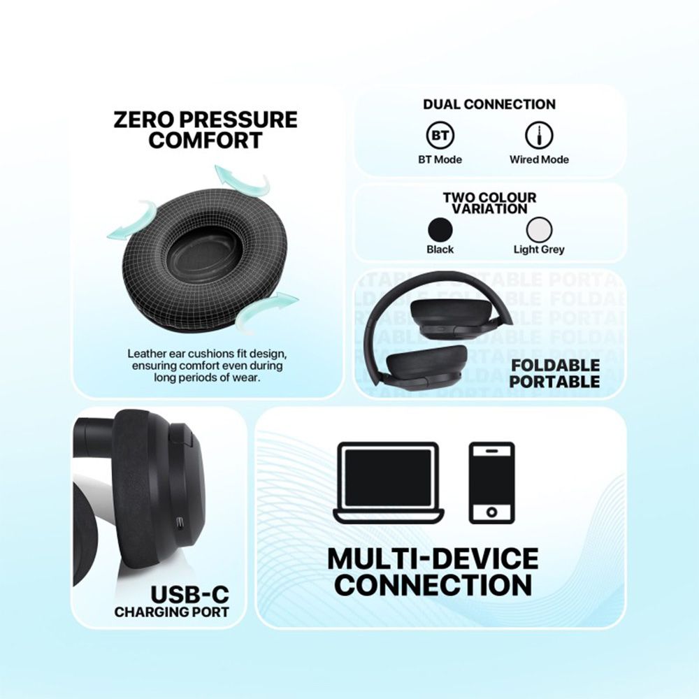 Fantech WH05A GO VIBE: Bluetooth (ANC) Wireless Headset