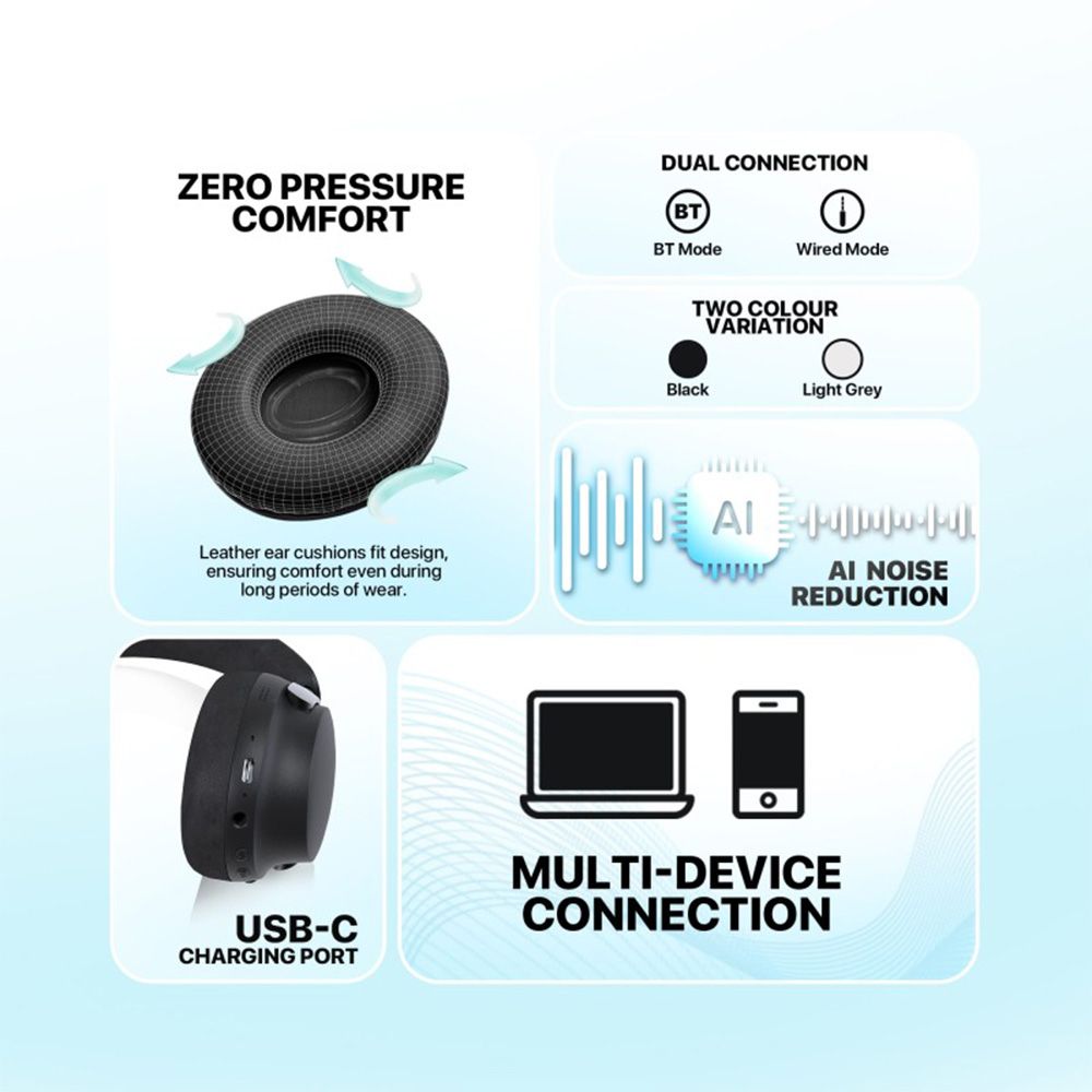 Fantech WH07A GO VIBE Bluetooth (ANC) Wireless Headset